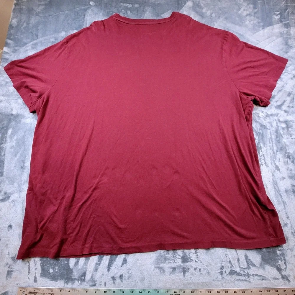Polo Ralph Lauren Mens 4XB T-Shirt Burgundy Red Short Sleeve Pony Logo Tee